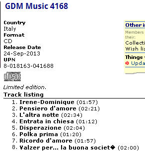 GDM Music 4168  