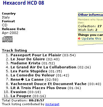 Hexacord HCD 08  