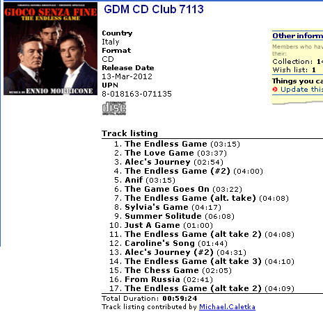 GDM CD Club 7113 	