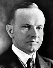 Calvin Coolidge (30th president 1923-1929)