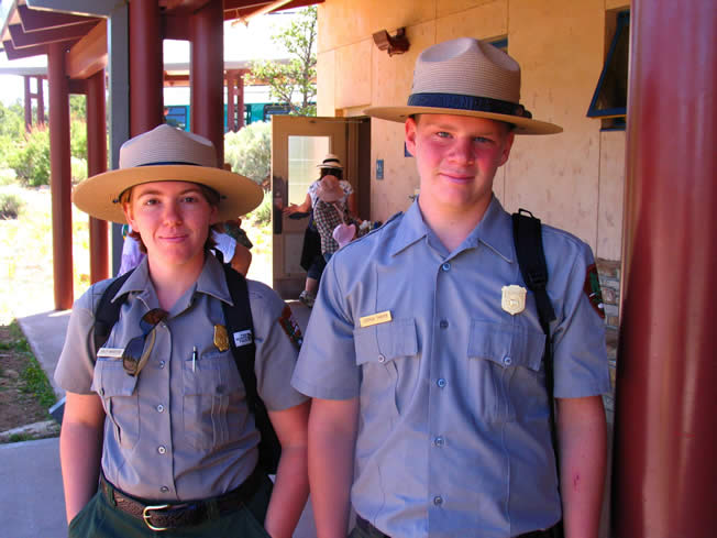 Young voluntary Park Rangers