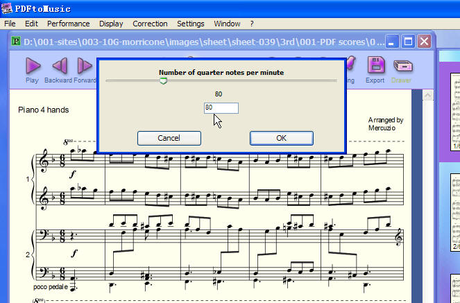 PDF琴谱直接转为MIDI音乐
