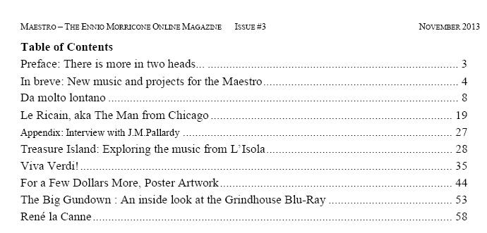 The "Maestro" issue #3 has been published