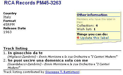 RCA Records PM45-3263 