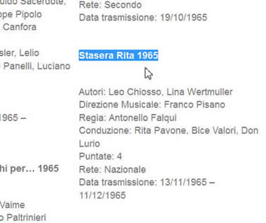 TB6504 Stasera Rita (TV Movie-Antonello Falqui) / 直译 今晚的丽塔 