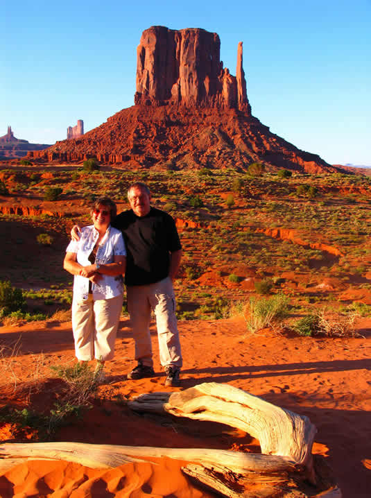 Mr.Chilian and his wife Maria in Grand canyon of America in June 2008
