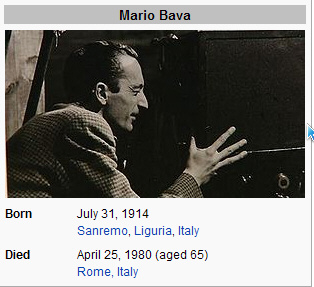 the derictor Mario Bava