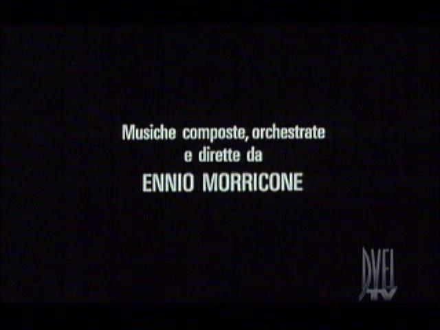 It is shown the movie "La Scorta/The Bodyguards" composed by Ennio Morricone (00:03:17)