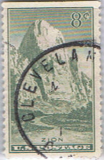 邮票-04 黄石国家公园,老忠实喷泉