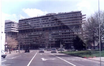 The photo of Watergate hotel that lead to Nixon fell