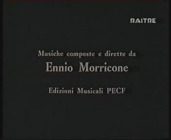 It is shown that the film was composed by Ennio Morricone (00:01:04)
